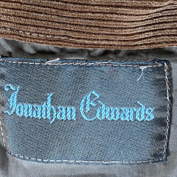 Jonathan Edwards Two Button Corduroy Blazer Men's 42R Brown Top - Picture 5 of 13